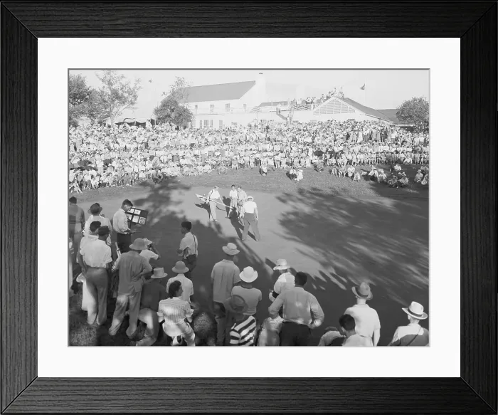 Framed Print : Dick Metz & Craig Wood Shake Hands Framed Print : Dick Metz & Craig Wood Shake Hands