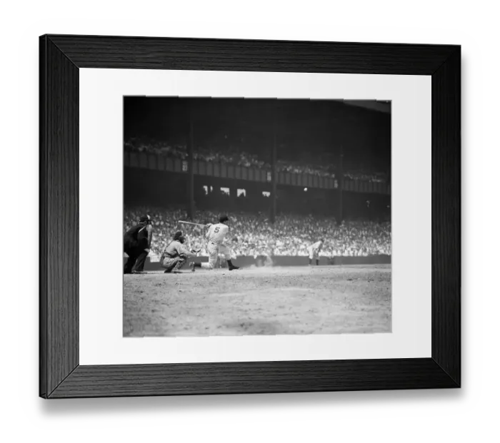 Framed Print : Joe DiMaggio Tying Record Framed Print : Joe DiMaggio Tying Record