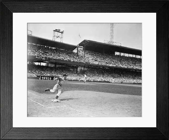 Framed Print : Joe DiMaggio Tying Record Framed Print : Joe DiMaggio Tying Record