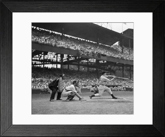 Framed Print : Joe Dimaggio Fininshing Swing Framed Print : Joe Dimaggio Fininshing Swing