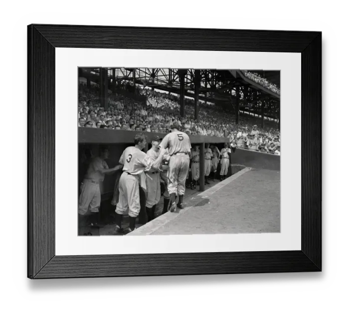 Framed Print : Joe DiMaggio After Tying Record Framed Print : Joe DiMaggio After Tying Record