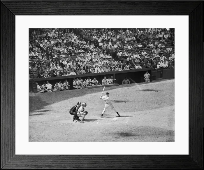Framed Print : Joe DiMaggio at Bat Framed Print : Joe DiMaggio at Bat