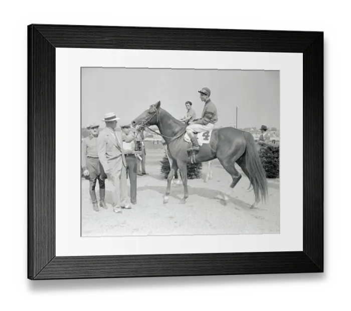 Framed Print : Eddie Arcaro and Whirlaway in Winners Circle Framed Print : Eddie Arcaro and Whirlaway in Winners Circle