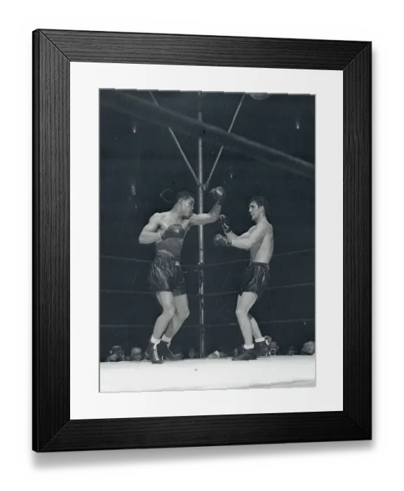 Framed Print : Joe Louis Missing His Intended Punch Framed Print : Joe Louis Missing His Intended Punch