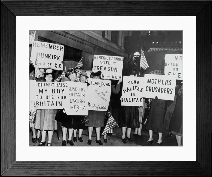 Framed Print : Halifax Picketed at Chicago Speech Framed Print : Halifax Picketed at Chicago Speech