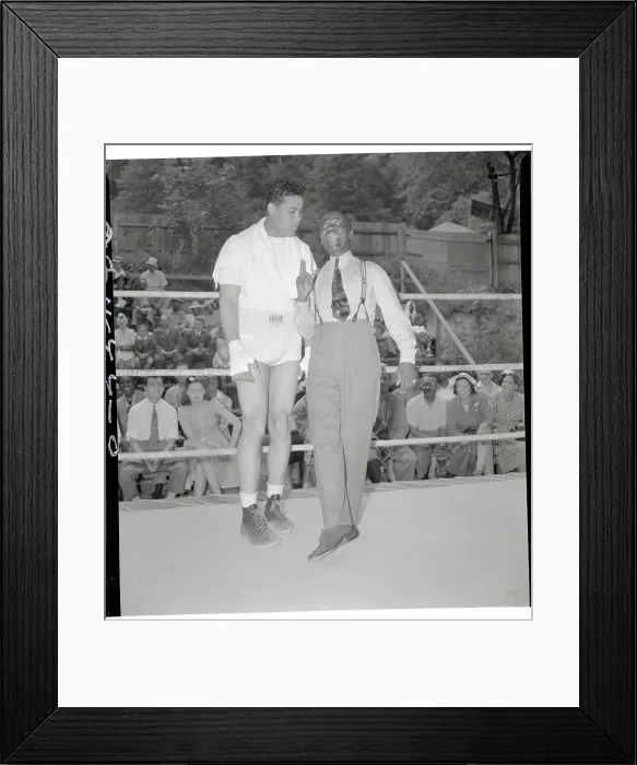 Framed Print : Bill Robinson Teaching Joe Louis