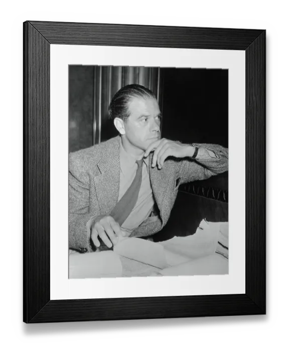 Framed Print : Portrait of Frank Capra at Trial Framed Print : Portrait of Frank Capra at Trial