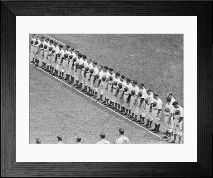 Framed Print : Yankees Mourning Upon Hearing News of Lou Gehrig Dying Framed Print : Yankees Mourning Upon Hearing News of Lou Gehrig Dying