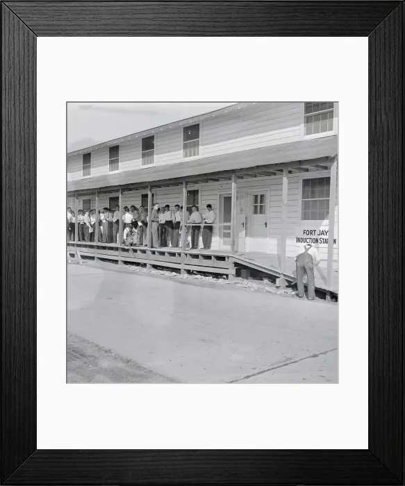 Framed Print : Recruits at New Army Induction Center Framed Print : Recruits at New Army Induction Center