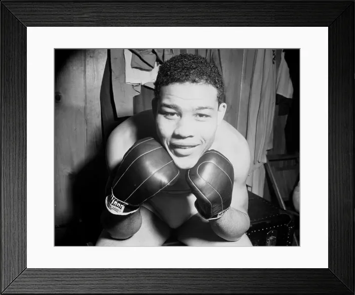 Framed Print : Joe Louis Posing in Gloves Framed Print : Joe Louis Posing in Gloves