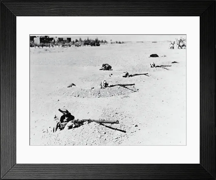 Framed Print : Soldiers Manning Rifle Pits Framed Print : Soldiers Manning Rifle Pits
