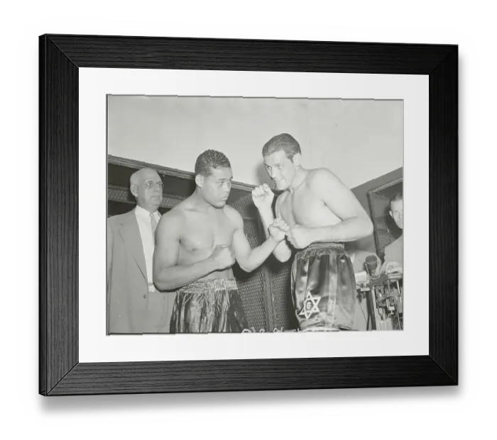 Framed Print : Buddy Baer and Joe Louis Squaring Off Framed Print : Buddy Baer and Joe Louis Squaring Off