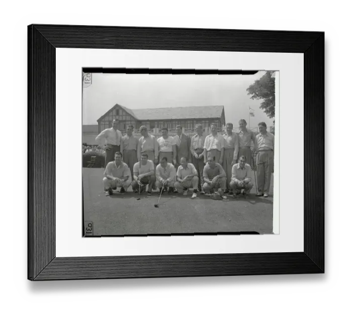Framed Print : Participants in Golf Championship Framed Print : Participants in Golf Championship