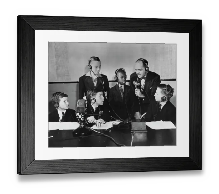 Framed Print : Boys Club U.S.A. Talks with Boys Clubs England