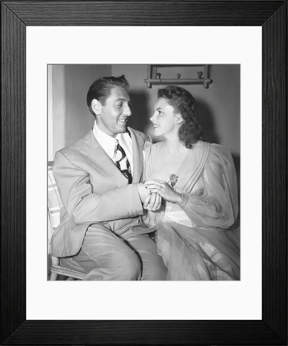 Framed Print : Judy Garland and David Rose Holding Hands Framed Print : Judy Garland and David Rose Holding Hands