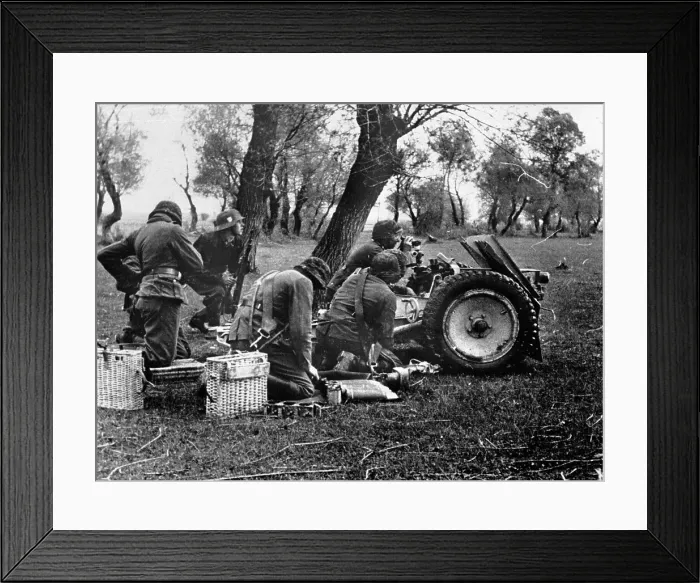 Framed Print : German Artillerymen In Greece Framed Print : German Artillerymen In Greece