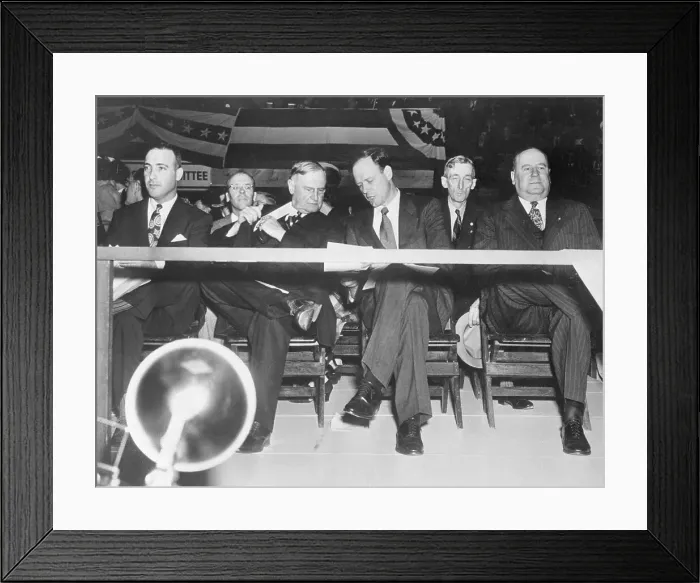 Framed Print : Charles Lindbergh and Others of America First Committee Framed Print : Charles Lindbergh and Others of America First Committee