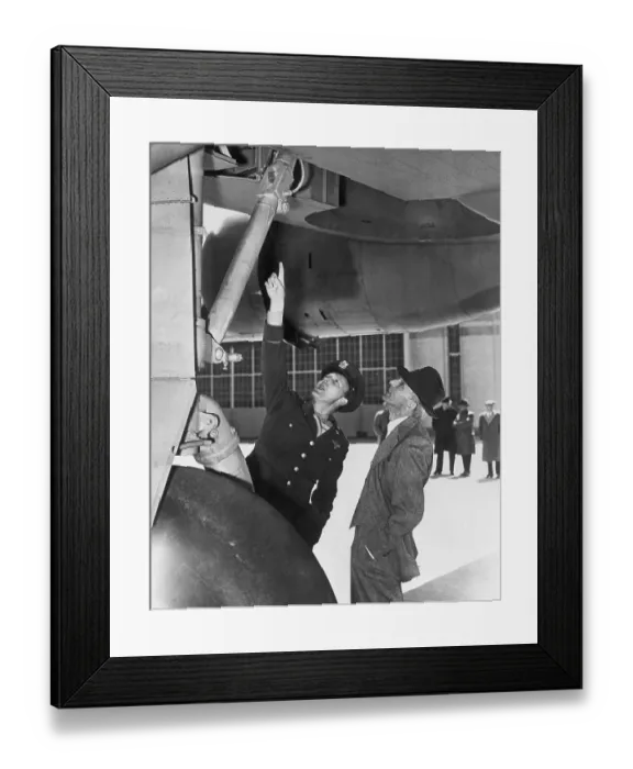 Framed Print : Henry Ford Inspects B-24 Framed Print : Henry Ford Inspects B-24