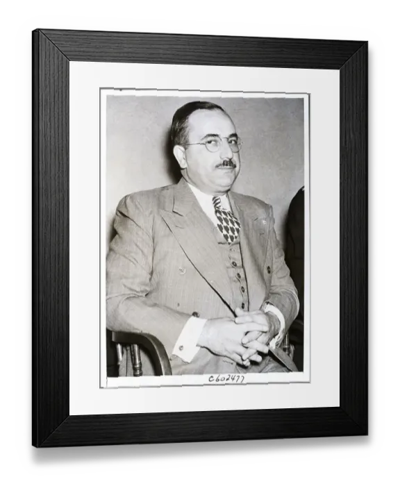 Framed Print : Phillip D'Andrea, Crime Thug, Seated Framed Print : Phillip D'Andrea, Crime Thug, Seated