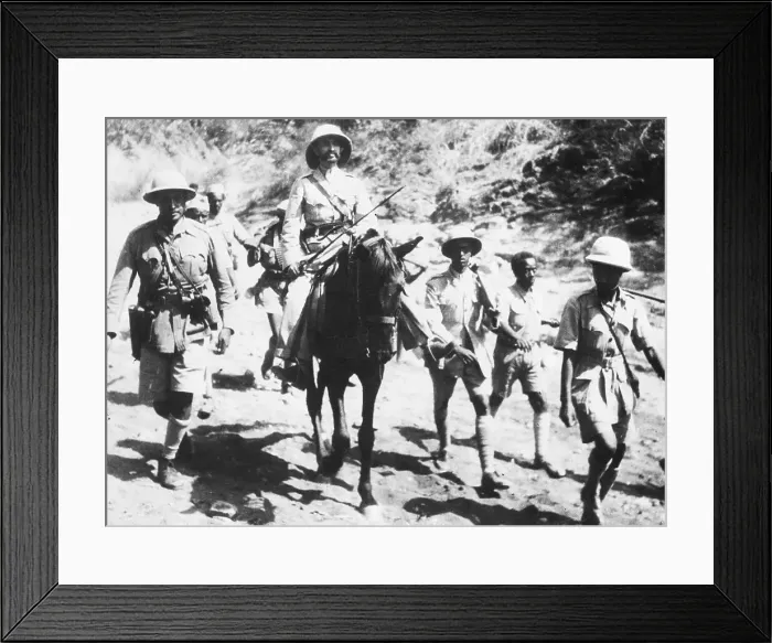 Framed Print : Emperor Selassie Mounted on Charger Framed Print : Emperor Selassie Mounted on Charger