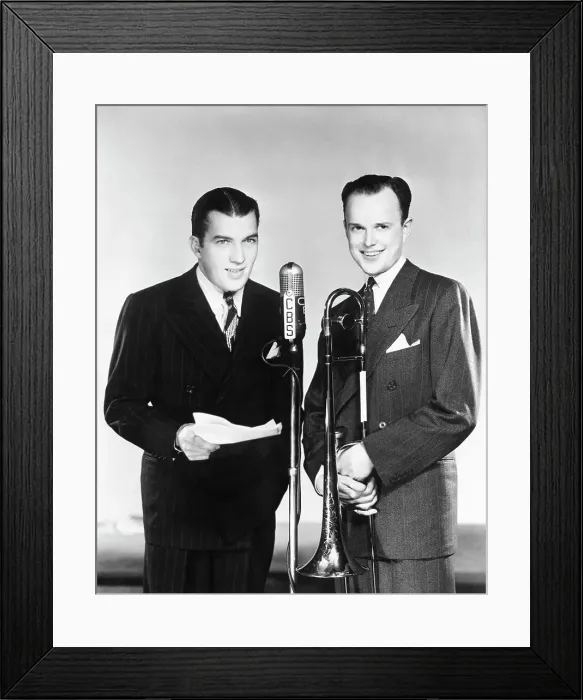 Framed Print : Ed Sullivan and Will Bradley Posing Framed Print : Ed Sullivan and Will Bradley Posing