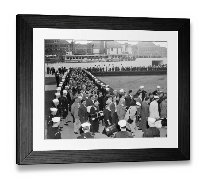 Framed Print : Italian Seaman Marching Framed Print : Italian Seaman Marching