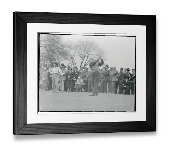 Framed Print : Bobby Jones Swinging His Golf Club Framed Print : Bobby Jones Swinging His Golf Club