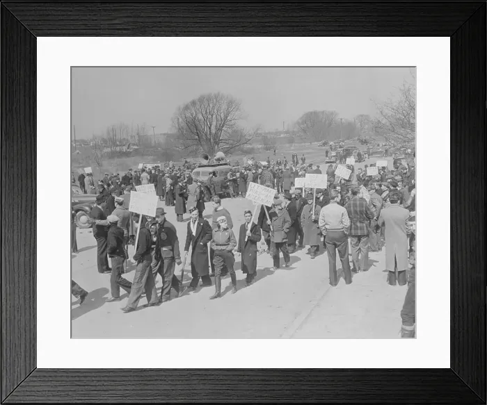 Framed Print : Picket Line Framed Print : Picket Line