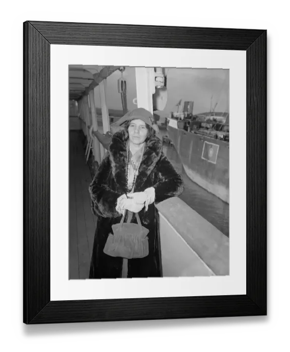 Framed Print : Portrait of Female Activist Alice Paul Posing Alongside Counter Framed Print : Portrait of Female Activist Alice Paul Posing Alongside Counter
