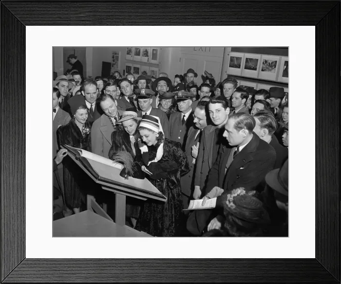 Framed Print : Movie Stars Visit Photo Exhibit Framed Print : Movie Stars Visit Photo Exhibit
