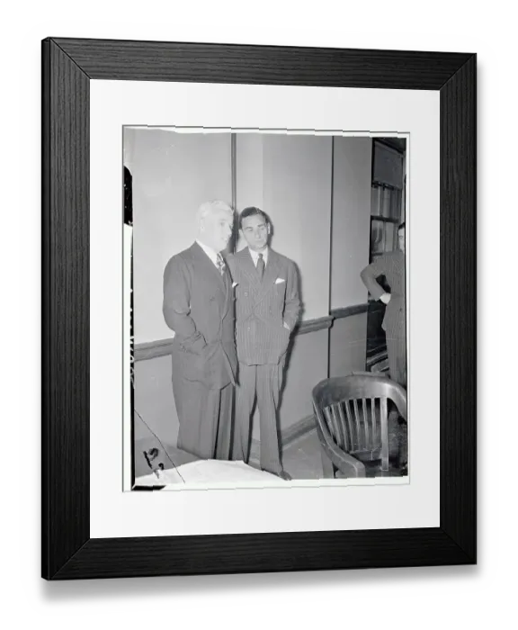 Framed Print : Charles Chaplin and Irving Berlin Framed Print : Charles Chaplin and Irving Berlin