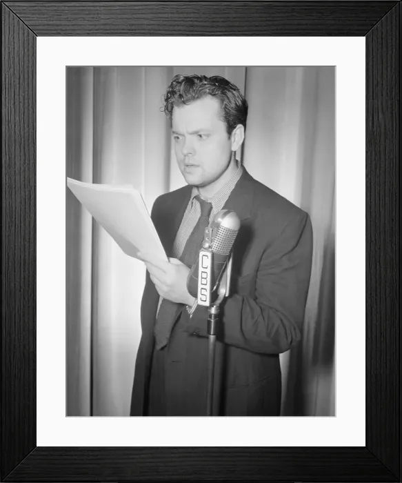 Framed Print : Portrait of Orson Welles Framed Print : Portrait of Orson Welles