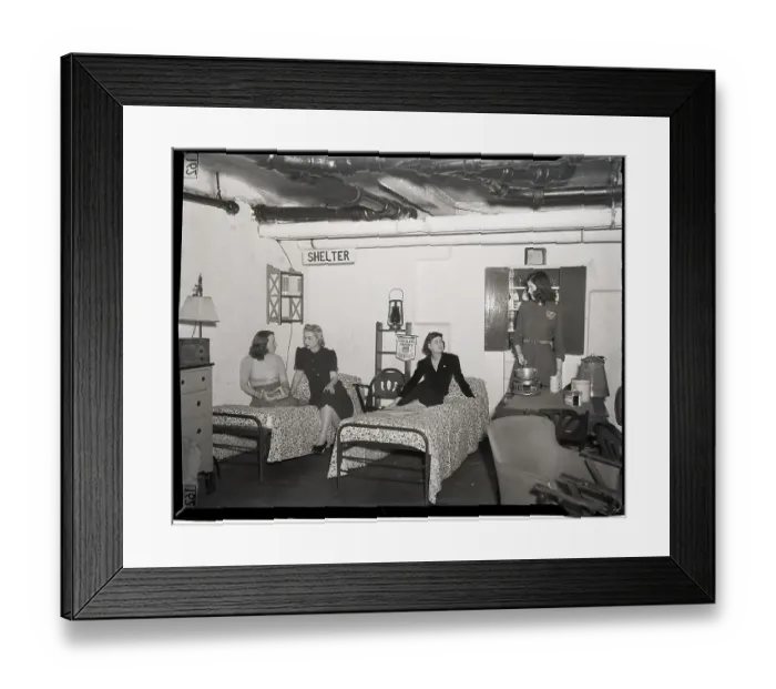 Framed Print : New York Hotel Air Raid Shelter Framed Print : New York Hotel Air Raid Shelter