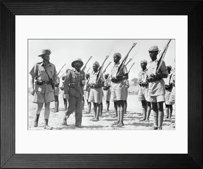 Framed Print : Haile Selassie Inspecting Troops Framed Print : Haile Selassie Inspecting Troops