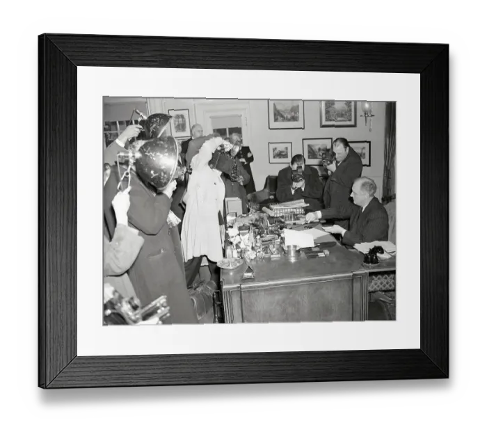 Framed Print : President Roosevelt Signing a Bill Framed Print : President Roosevelt Signing a Bill