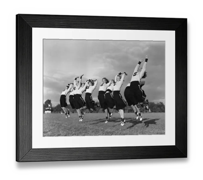 Framed Print : High School Cheerleaders Framed Print : High School Cheerleaders