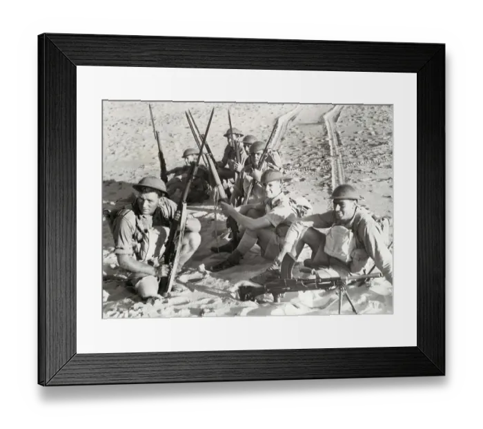 Framed Print : Australian Troops During Battle Maneuvers Framed Print : Australian Troops During Battle Maneuvers