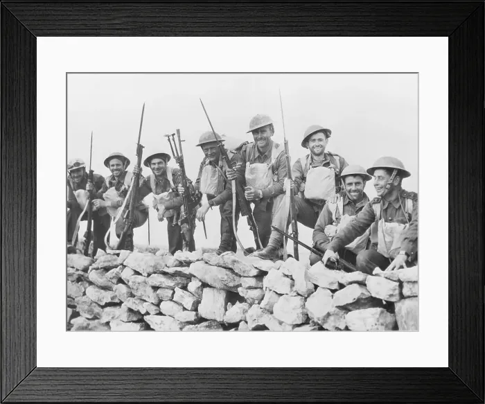 Framed Print : Smiling Soldiers