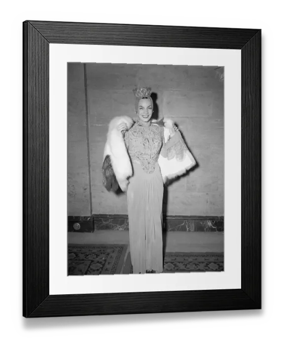 Framed Print : Portrait of Carmen Miranda Framed Print : Portrait of Carmen Miranda