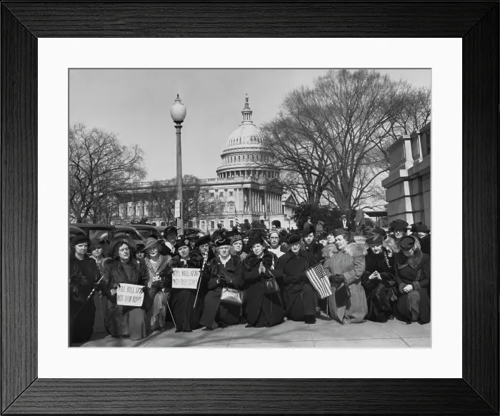 Framed Print : Mothers Pray for Defeate of Lend-Lease Bill Framed Print : Mothers Pray for Defeate of Lend-Lease Bill