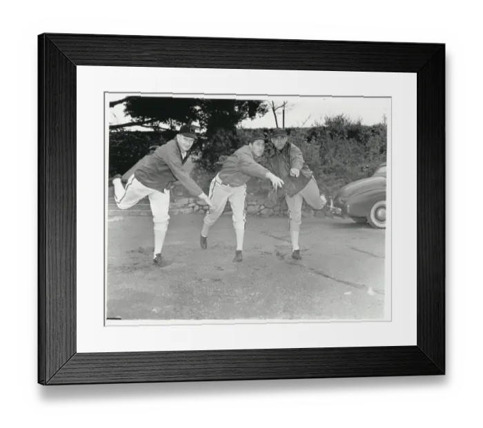 Framed Print : White Sox Pitchers Warming Up