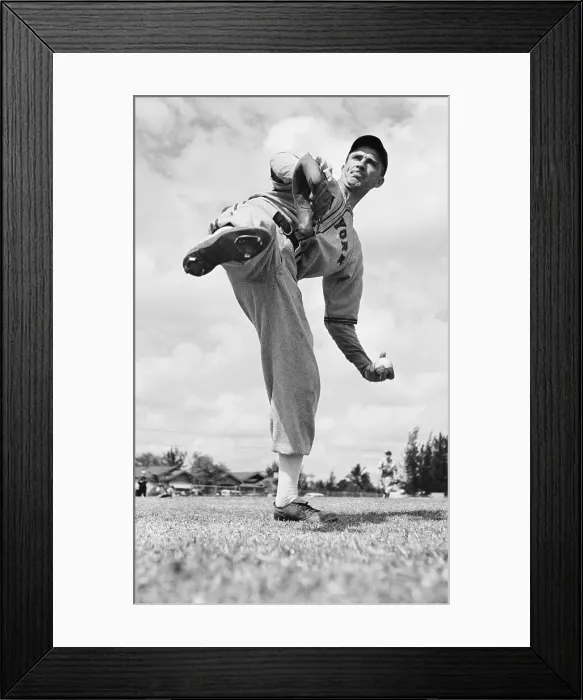Framed Print : Carl Hubbell Pitching at Training Camp Framed Print : Carl Hubbell Pitching at Training Camp