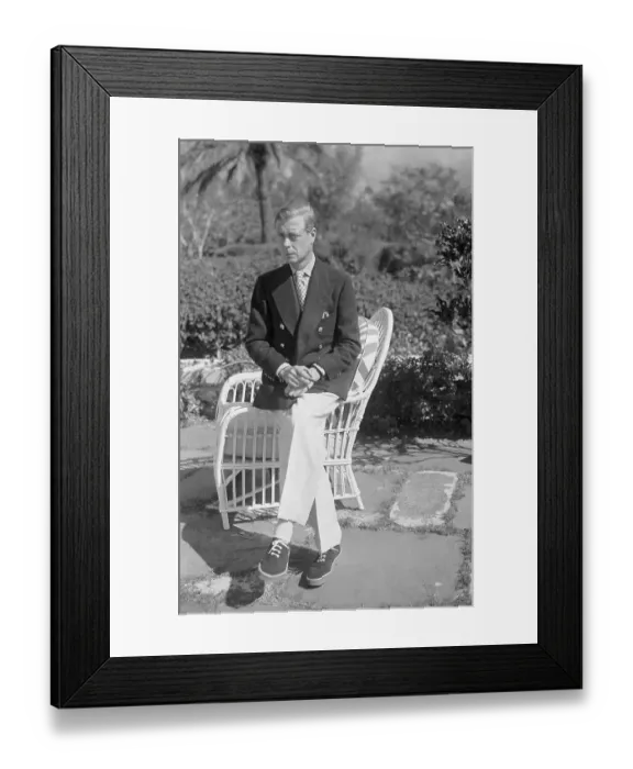 Framed Print : Duke of Windsor Posing in Garden Framed Print : Duke of Windsor Posing in Garden