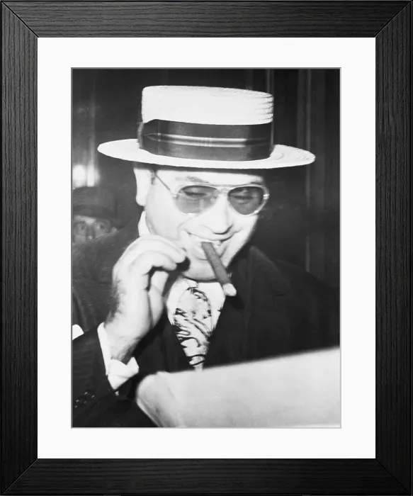 Framed Print : Portrait of Al Capone Framed Print : Portrait of Al Capone