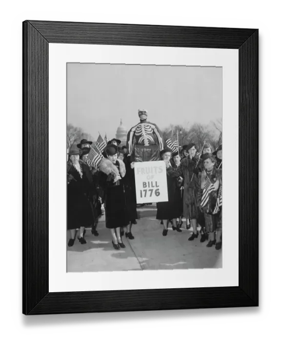Framed Print : Mother's Crusade Against The Lease-Lend Bill Framed Print : Mother's Crusade Against The Lease-Lend Bill