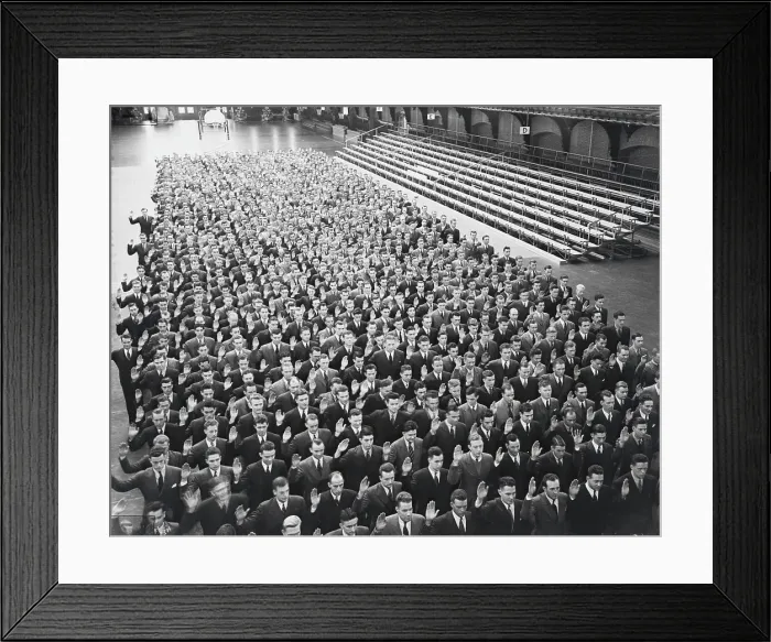 Framed Print : Audience of Naval Academy Students at Commissioning Ceremonies Framed Print : Audience of Naval Academy Students at Commissioning Ceremonies