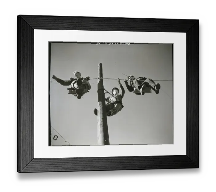 Framed Print : Soldiers Stringing Communication Line Nj Framed Print : Soldiers Stringing Communication Line Nj