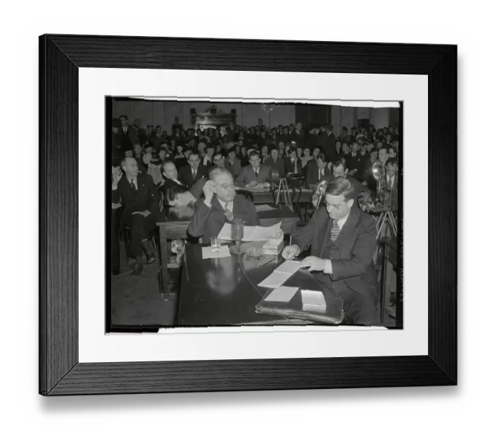 Framed Print : Robert R. McCormick Sitting at Hearing Framed Print : Robert R. McCormick Sitting at Hearing
