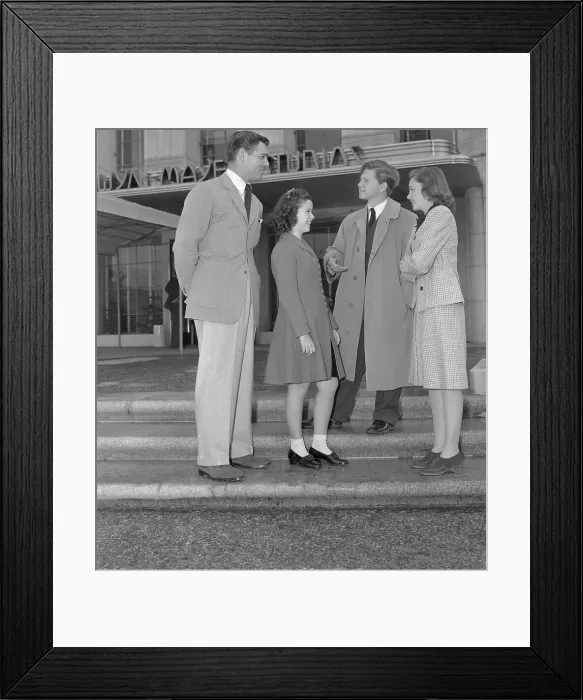 Framed Print : Judy Garland and Peers Standing on MGM Lot Framed Print : Judy Garland and Peers Standing on MGM Lot