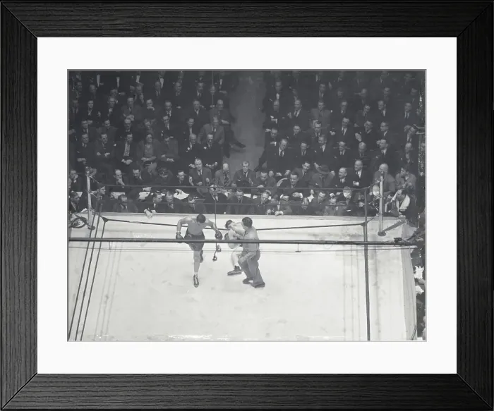 Framed Print : Joe Louis Heading Toward Neutral Corner
